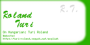 roland turi business card